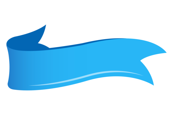 Blue Flag Banner: Graphics for Elegant Branding
