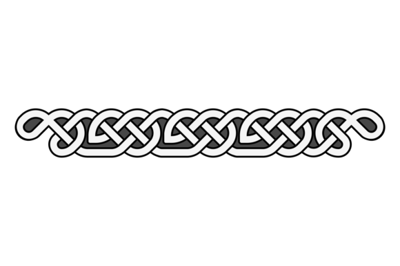 Celtic Chain Border. Decorative Retro Di Graphics
