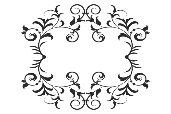 Classic Decorative Frame. Vintage Page D Graphics