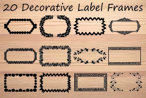 Decorative Label Frames Bundle