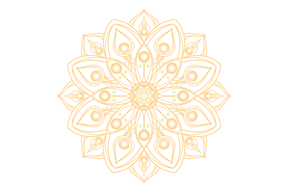 Decorative Mandala. Antistress Line Roun