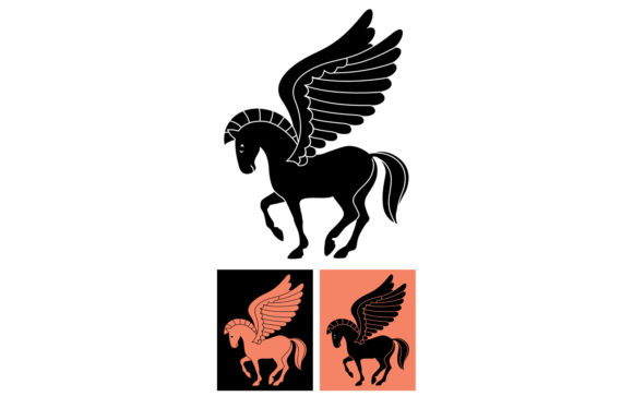 Decorative Pegasus Graphics and Illustrations