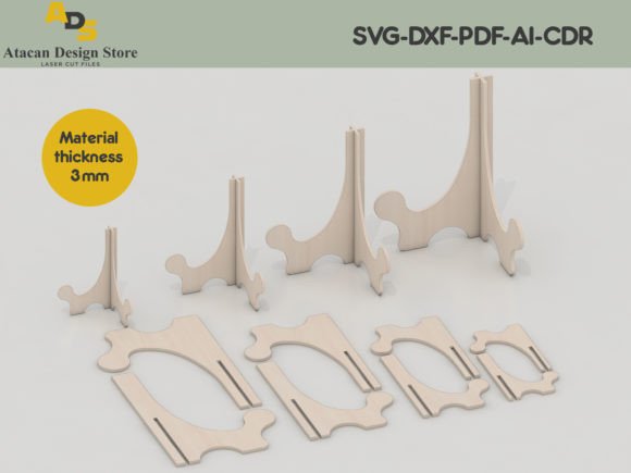Decorative Pic Frame Stand for Graphics and Illustrations