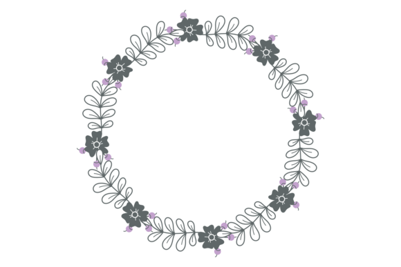 Flower Decorative Frame. Botanical Elega Graphics