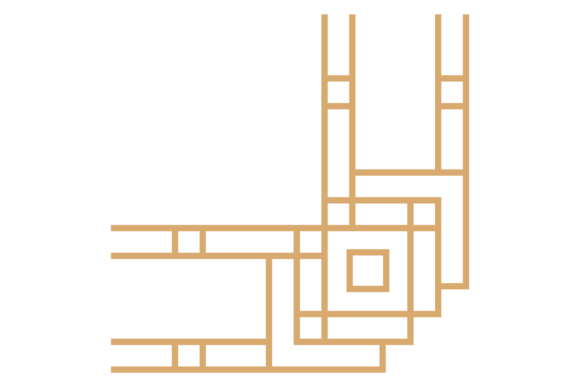 Golden Geometric Corner: Graphics for Editorial Design