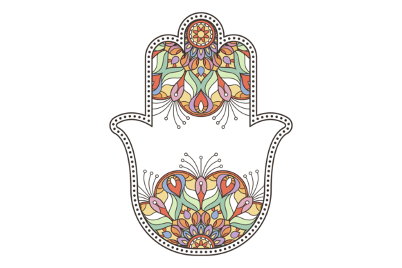 Hamsa Hand Symbol. Ethnic Decorative Orn Graphics