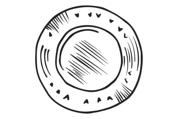 Plate Top View: Graphics & Illustrations for Creative Design