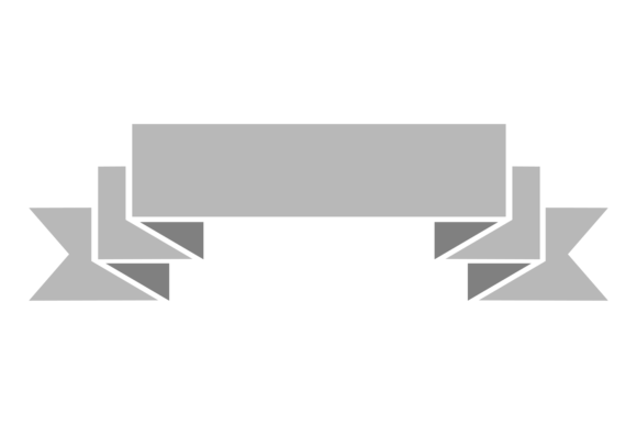 Ribbon Banner. Empty Decorative Label in