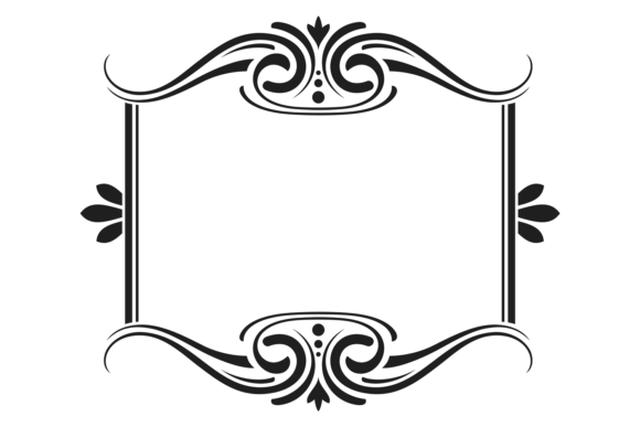 Vintage Elegant Text Border. Decorative