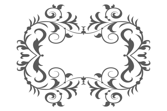 Vintage Frame. Decorative Calligraphic O Graphics