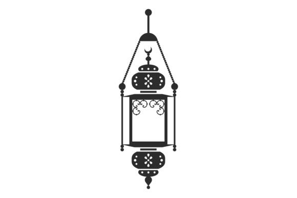 Vintage Lamp Icon. Retro Decorative Cand